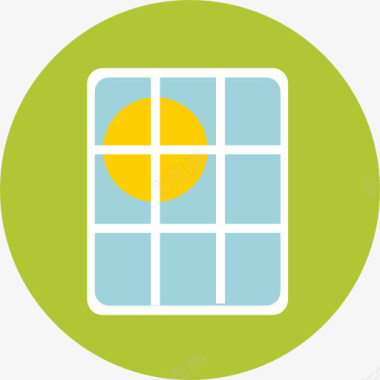 绿色太阳能电池板图标图标