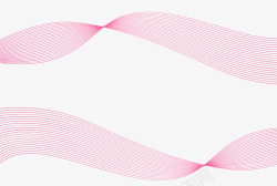 粉色炫光漂浮s曲线素材