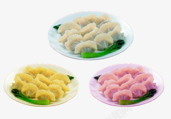 多色水饺饺子素材