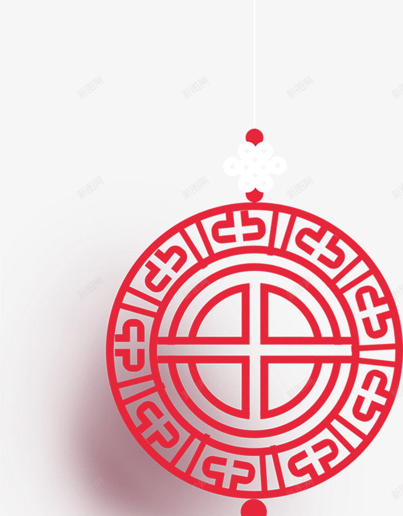 红色古典中国结挂饰png免抠素材_88icon https://88icon.com 中国结 中国风 新年 新年挂件 新春 春节 过年