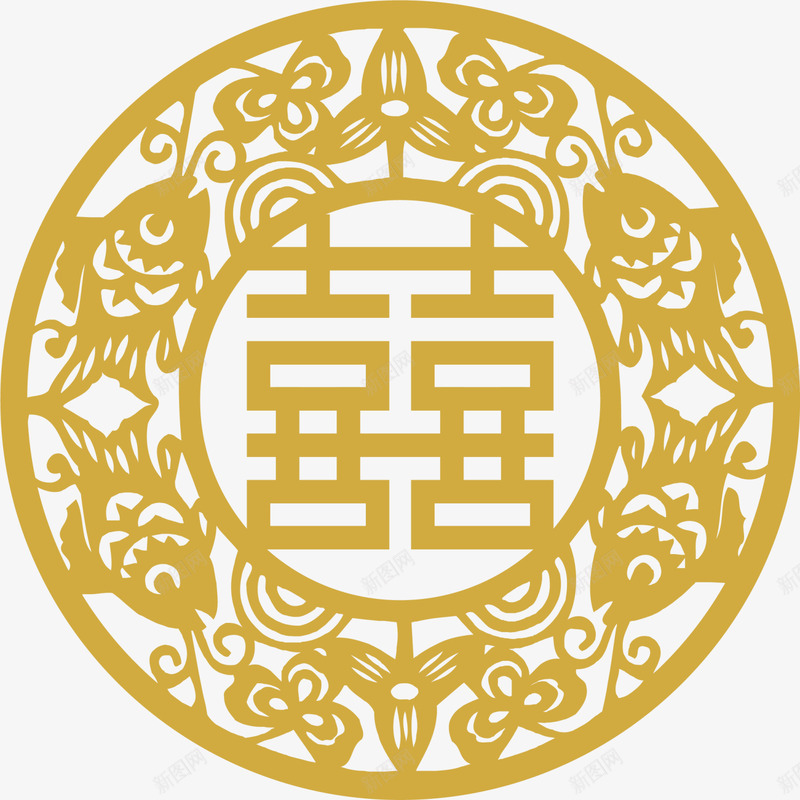 春节黄色喜字贴纸png免抠素材_88icon https://88icon.com 喜字贴纸 喜庆 新年贴纸 新春贴纸 春节贴纸 黄色双喜 黄色喜字