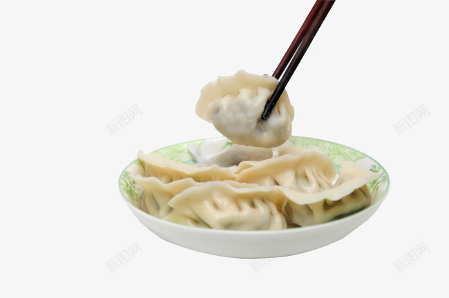 一盘饺子png免抠素材_88icon https://88icon.com 二十四节气 冬至 水饺 食物