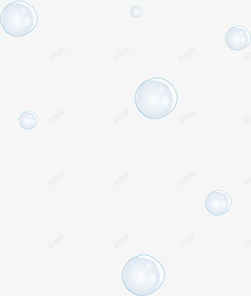 蓝色泡泡漂浮png免抠素材_88icon https://88icon.com AI 卡通 底纹 手绘 气球 泡泡 漂浮 背景