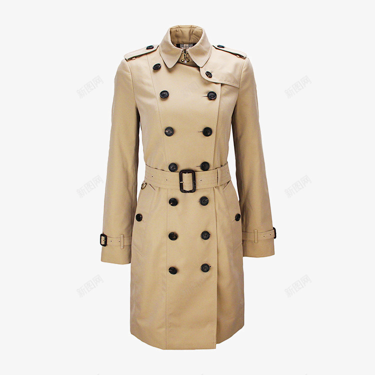 风衣女士外套png免抠素材_88icon https://88icon.com 2016年秋冬款棉质 BURBERRY博柏利 Heritage Trench 女士外套 翻领长袖 长款 风衣