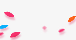 简约漂浮花瓣素材