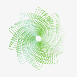 绿色风车透明网格矢量图素材