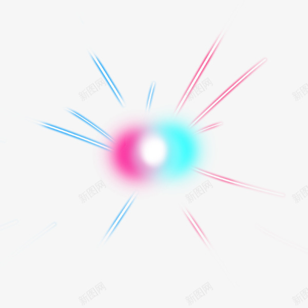 粉色蓝色太阳光效png免抠素材_88icon https://88icon.com 太阳光 粉色 蓝色