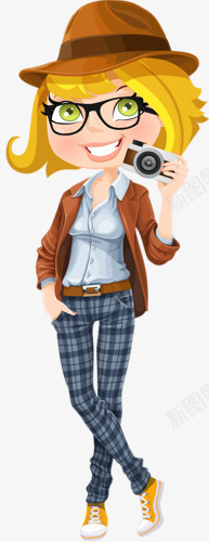 拍照png免抠素材_88icon https://88icon.com 卡通女孩 手绘女生 服装搭配