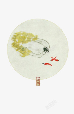 立冬白菜二十四节气高清图片