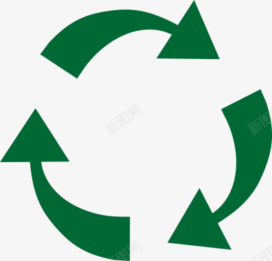 回收利用绿色环保图标图标