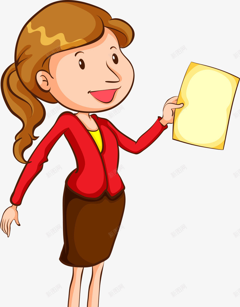 开学季拿着纸张的教师png免抠素材_88icon https://88icon.com 开学季 拿着纸张的教师 教学 教育 美丽女人 黄色纸张