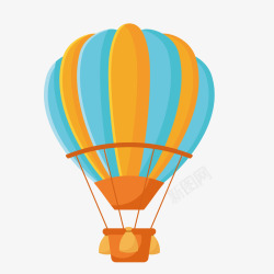 热气球花纹彩色花纹热气球元素矢量图高清图片