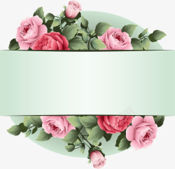 美丽的玫瑰花花朵无缝背景素矢量图素材