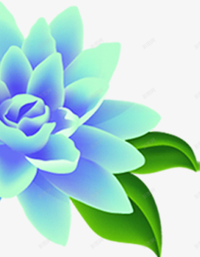 蓝色美丽花朵模糊png免抠素材_88icon https://88icon.com 模糊 美丽 花朵 蓝色