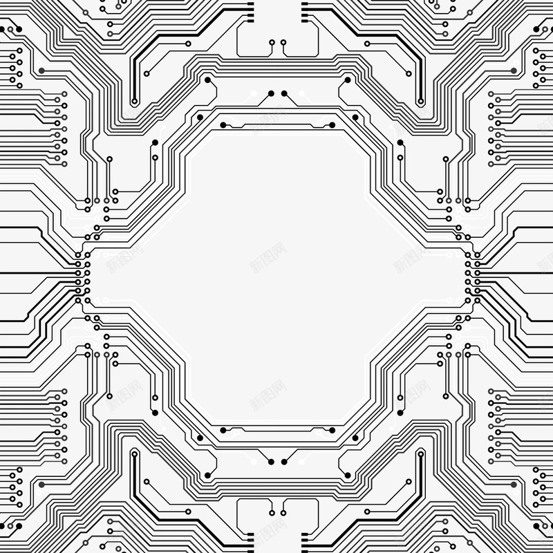 电路板png免抠素材_88icon https://88icon.com 主板 接线图 电路板 科技 线路图