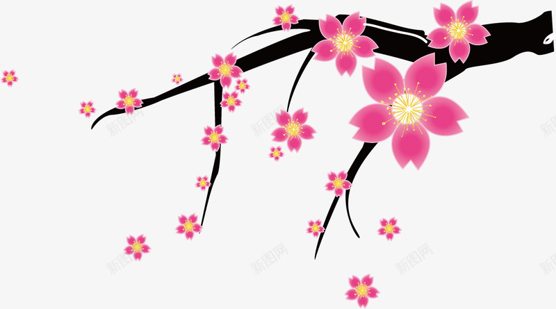 冬季雪梅花矢量图ai免抠素材_88icon https://88icon.com png雪梅花 冬季 冬季素材 梅花 雪梅花矢量 雪梅花素材 矢量图