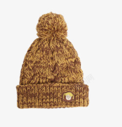 保暖帽子复古百搭秋冬杂色毛线帽高清图片