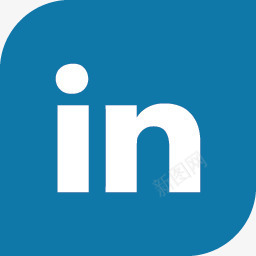 flaticon联系在LinkedIn社会化媒体叶图标图标