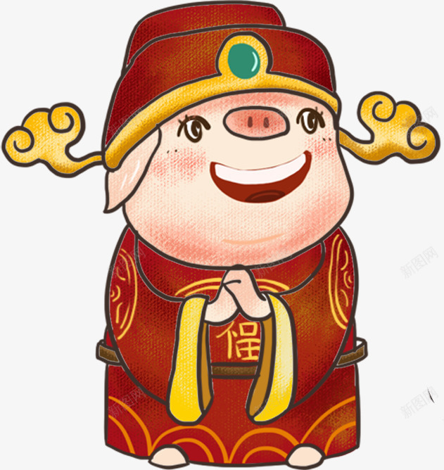 笑呵呵的财神爷png免抠素材_88icon https://88icon.com 新年 春节 财神 送财神