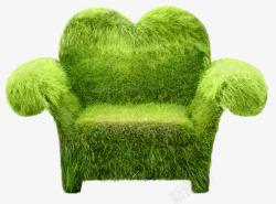 创意绿色椅子素材