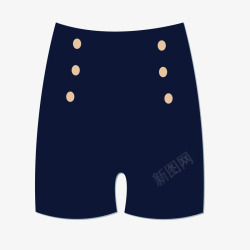 海军女士短裤素材