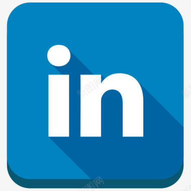 联系在LinkedIn社交按钮图标图标