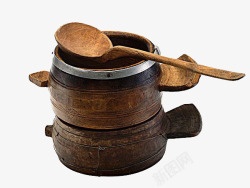 木质碗勺素材