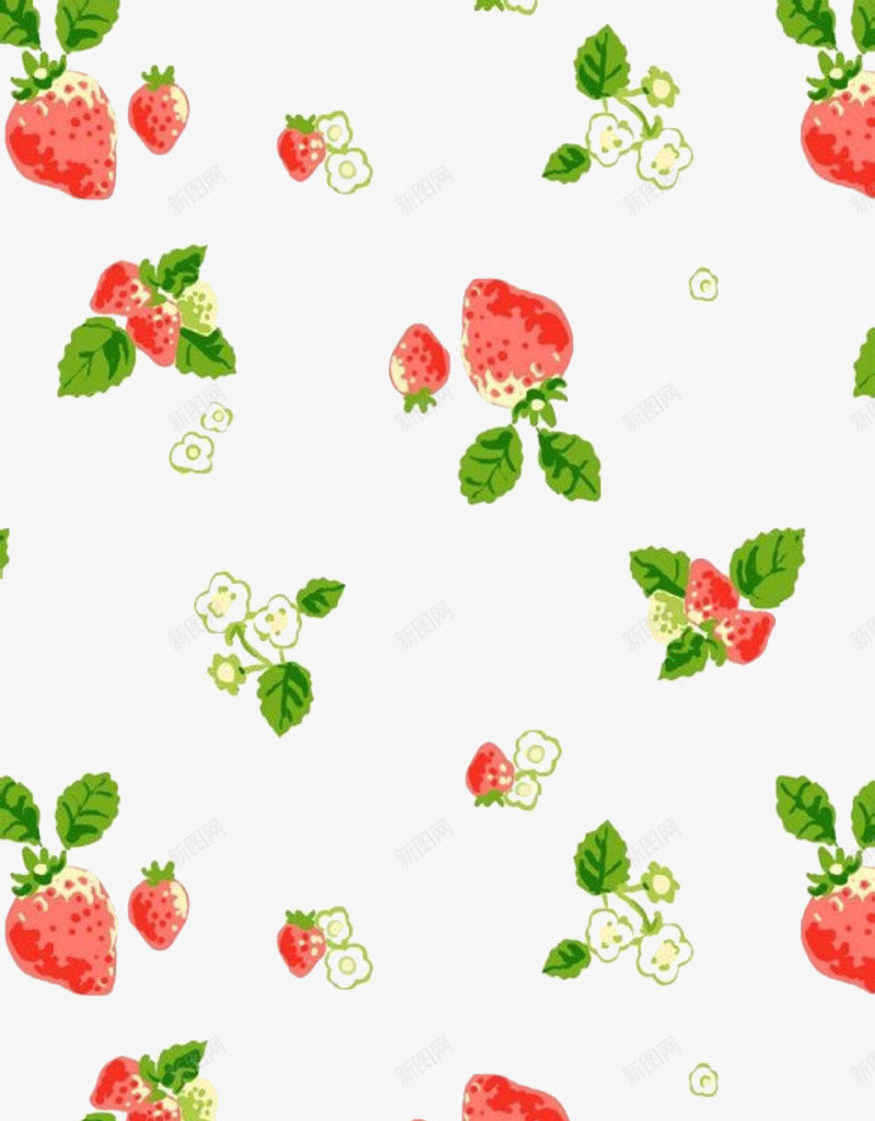 草莓背景png免抠素材_88icon https://88icon.com 底纹 手绘 水果 漂浮 草莓 食物