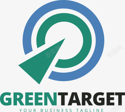 绿色新能源圆形的创意新能源logo矢量图图标图标