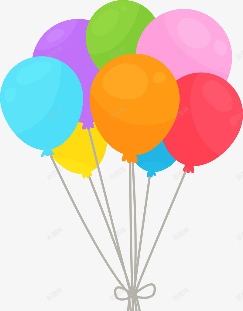 彩色扁平漂浮气球png免抠素材_88icon https://88icon.com 彩色气球 扁平气球 游戏 漂浮气球 玩耍 童年 童趣