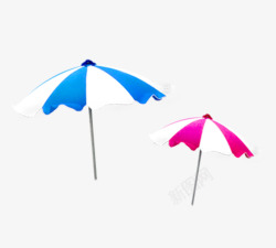 卡通海滩遮阳伞装饰图案素材
