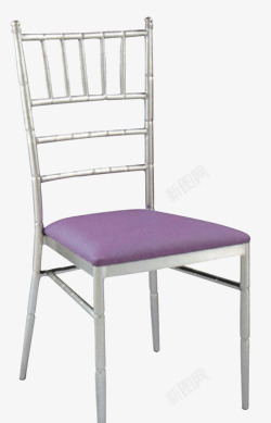 紫色垫子竹节椅素材