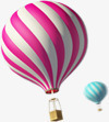 热气球png免抠素材_88icon https://88icon.com 卡通热气球 旅游 热气球漂浮物 粉色热气球