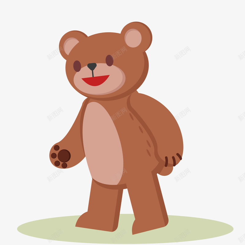卡通可爱的棕熊png免抠素材_88icon https://88icon.com 动物园 卡通 可爱 大自然 棕熊 森林 野生动物