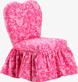 红色花纹欧式餐桌椅子素材