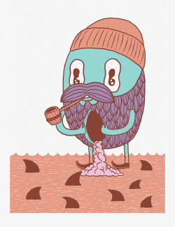 抽烟的土豆素材