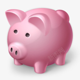 bank银行小猪电子商务与商业图标图标