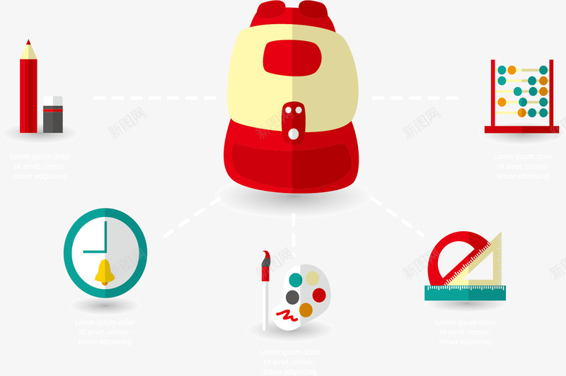 文具用品结构图矢量图eps免抠素材_88icon https://88icon.com 书包 培训 学校 总分结构 教育 文具 汇报演讲 矢量素材 矢量图