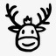 阿凡达圣诞节装饰鹿手绘驯鹿鲁道素材