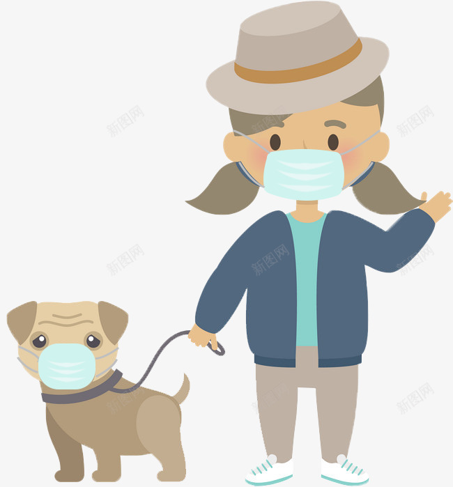 文明遛犬遛狗戴口罩宠物狗狗psd免抠素材_88icon https://88icon.com 公园遛狗 宠物 戴口罩 文明遛犬 狗狗 遛狗