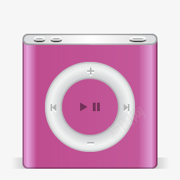 粉红纸苹果iPod纳米粉红苹果节日图标图标