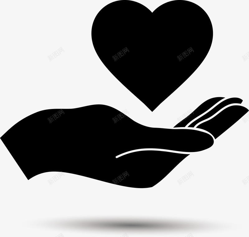 手捧爱心剪影png免抠素材_88icon https://88icon.com 很多人的手 漂浮的爱心 爱心手势 爱心的赠送 矢量源文件 社会爱心人士 黑色的画面