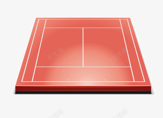 卡通手绘红色篮球赛场图标图标