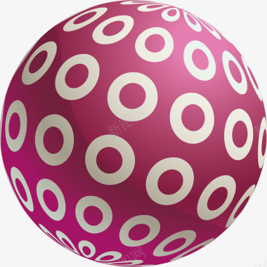 游泳圈球球漂浮立体球活动透明立体球体图标图标