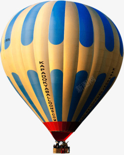 黄色球服真实漂浮热气球高清图片