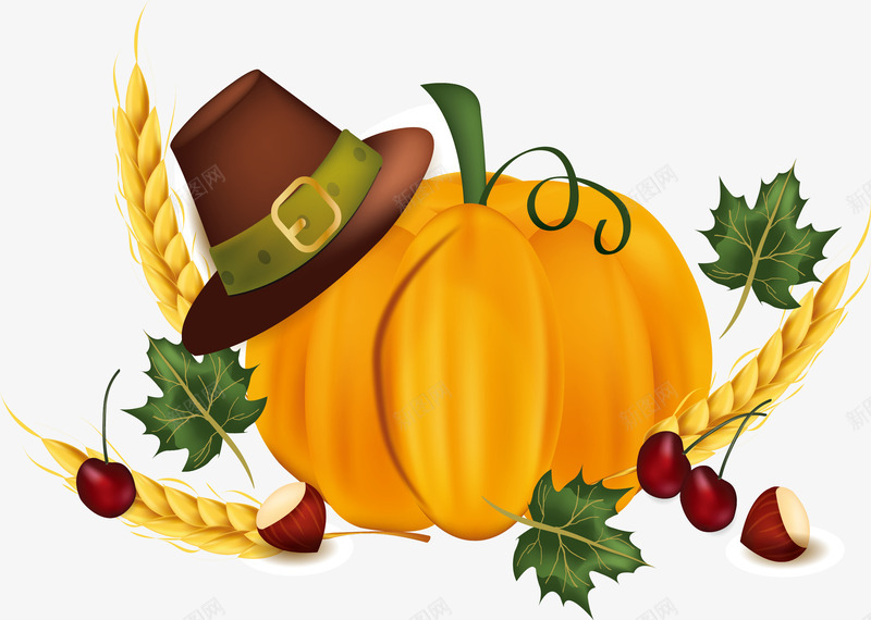 感恩节南瓜矢量图ai免抠素材_88icon https://88icon.com Thanksgiving 南瓜 感恩节 感恩节南瓜 矢量png 金色南瓜 矢量图