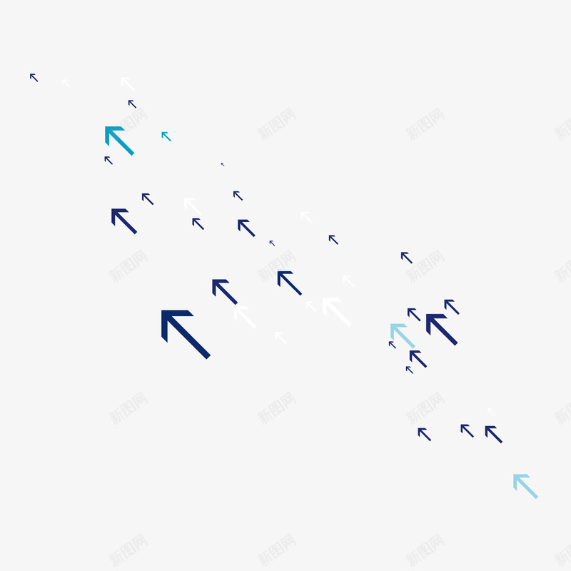 蓝色渐变箭头符号漂浮png免抠素材_88icon https://88icon.com 几何 彩色 漂浮 漂浮物 漂浮素材 现代 科技 科技漂浮物 箭头