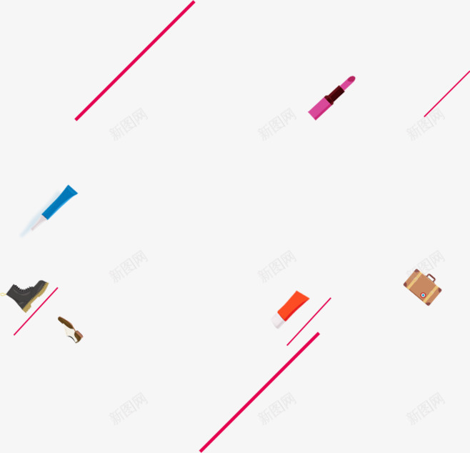 漂浮的化妆品配饰png免抠素材_88icon https://88icon.com 包包 化妆品 口红 漂浮 美妆