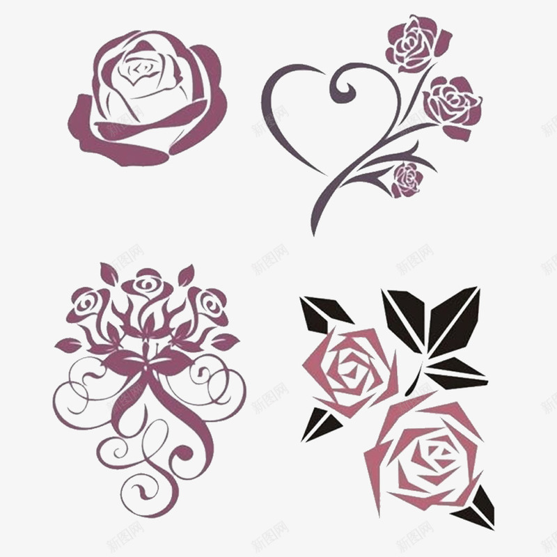 美丽的花朵psd免抠素材_88icon https://88icon.com 3D玫瑰 带刺玫瑰 玫瑰花 美丽的 美丽的花朵 艳丽玫瑰 花朵