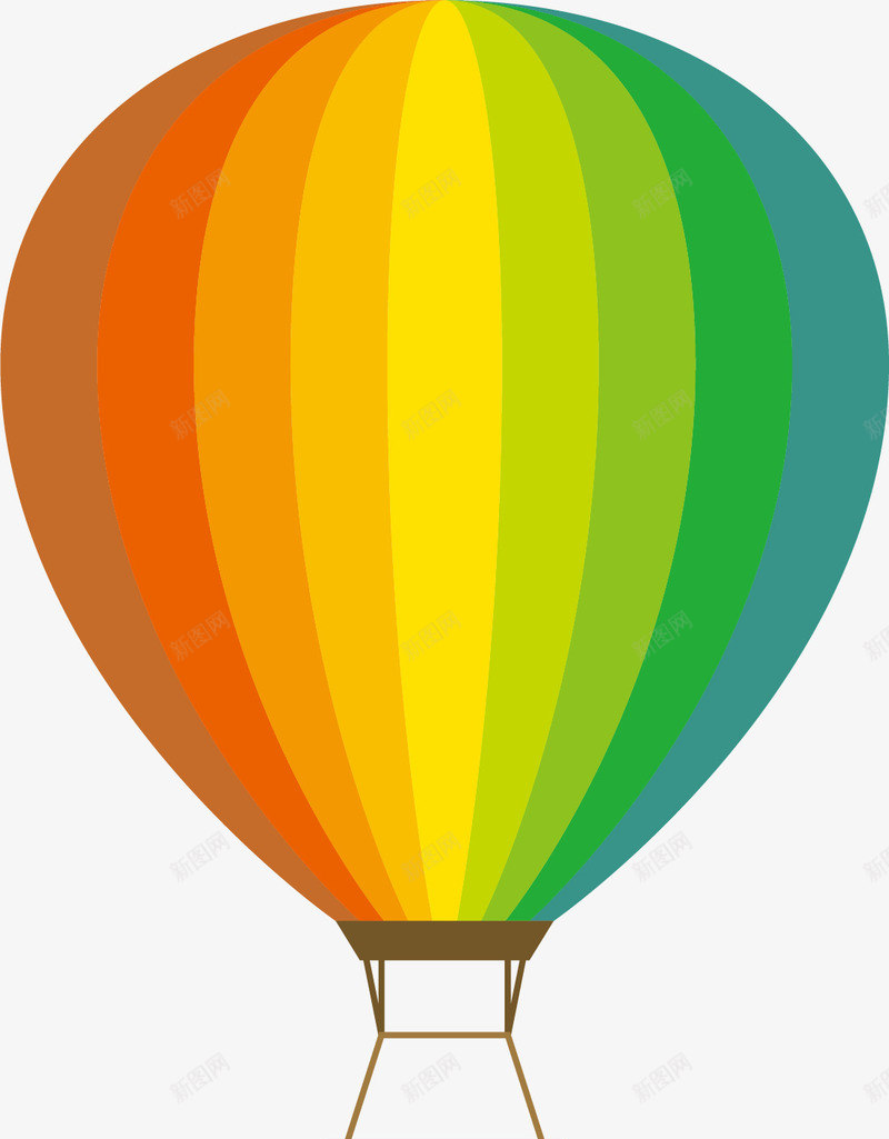 艺术热气球矢量图ai免抠素材_88icon https://88icon.com 创意 展示 形状 彩色 模型 漂浮 物体 矢量图